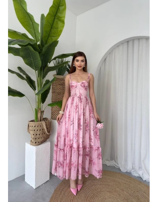 Jame Askılı Elbise