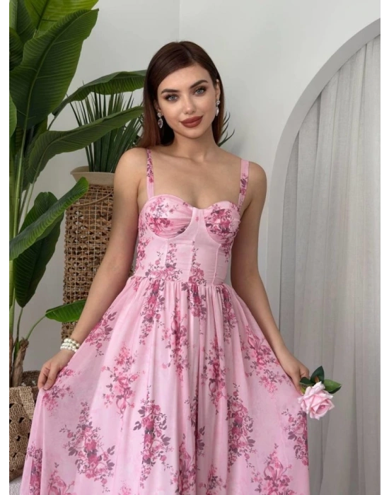 Jame Askılı Elbise