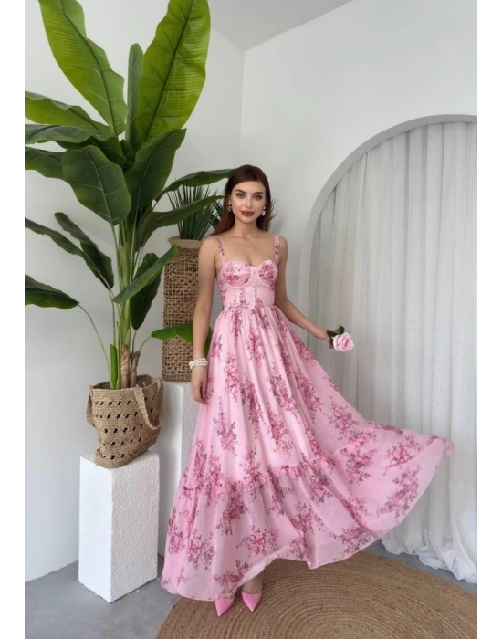 Jame Askılı Elbise