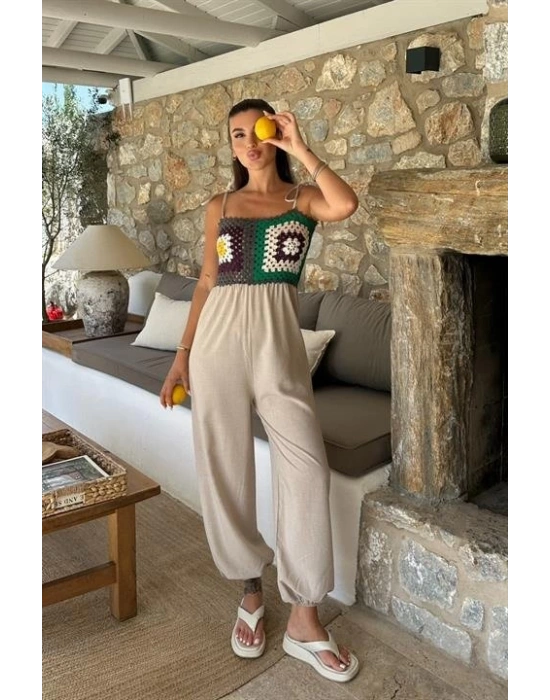 Jasmin Süzüneli Keten Tulum 128008