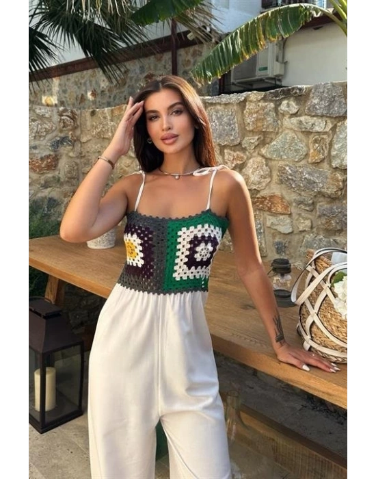 Jasmin Süzüneli Keten Tulum 128008