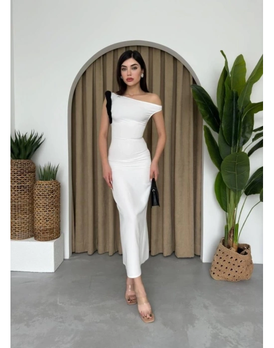 Jovani Omuz Detaylı Elbise