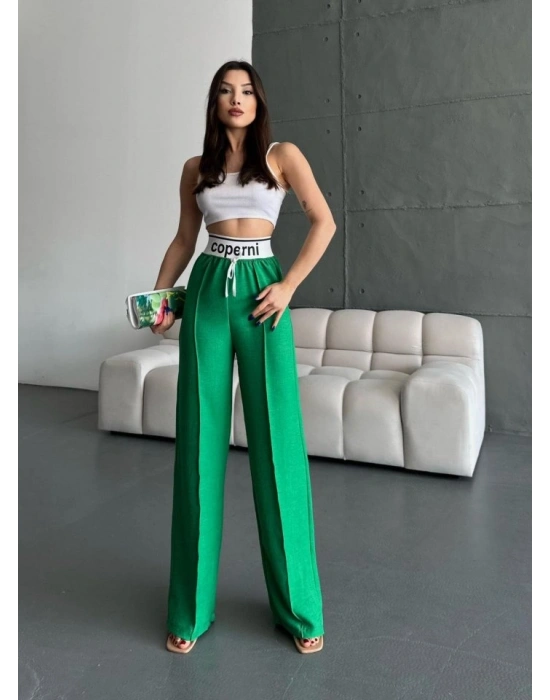 Kadın Aerobin Kumsş Yüksek Bel Bol Kesim Gipeli Pantolon