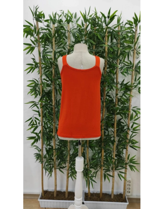 Kadın Askı Ve Yaka Düğme Detay Viskon Bluz