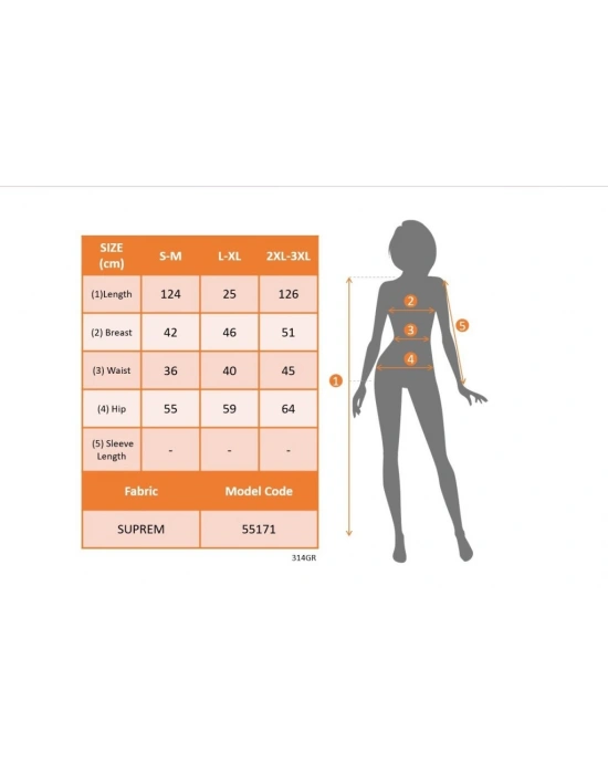 Kadın Askılı Geniş V Yakalı Sırttan Bağlamalı Yırtmaçlı Süprem Elbise