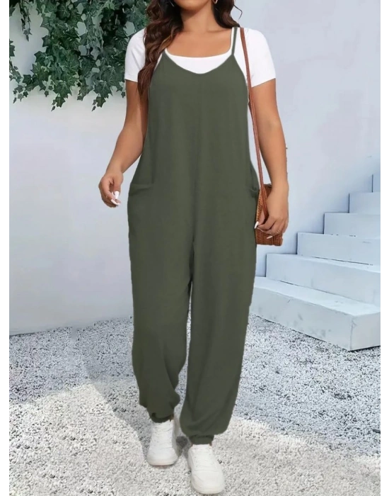 Kadın Askılı Halter Yaka şalvar Tulum