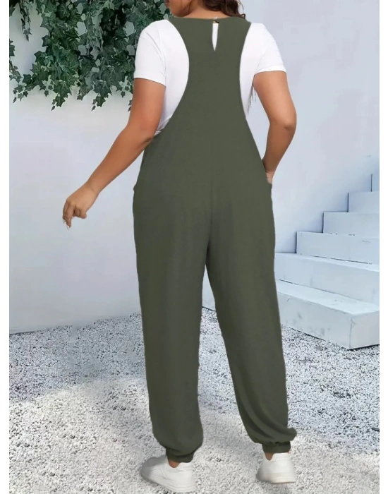 Kadın Askılı Halter Yaka şalvar Tulum