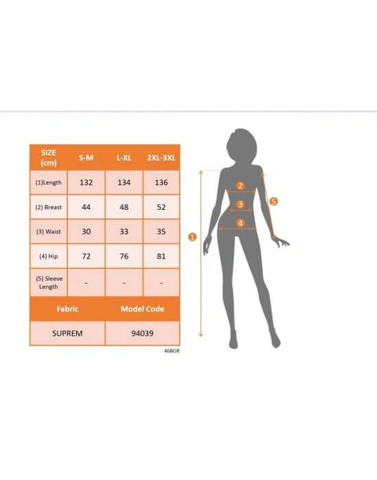Kadın Askılı Kruvaze Yakalı Uzun Desenli Kemersiz Süprem Elbise