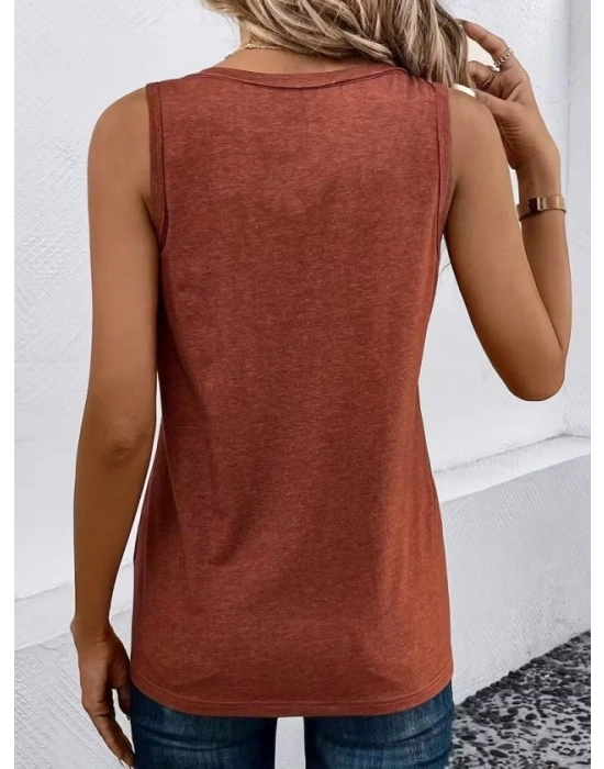 Kadın Askılı önden Düğmeli Viskon Bluz