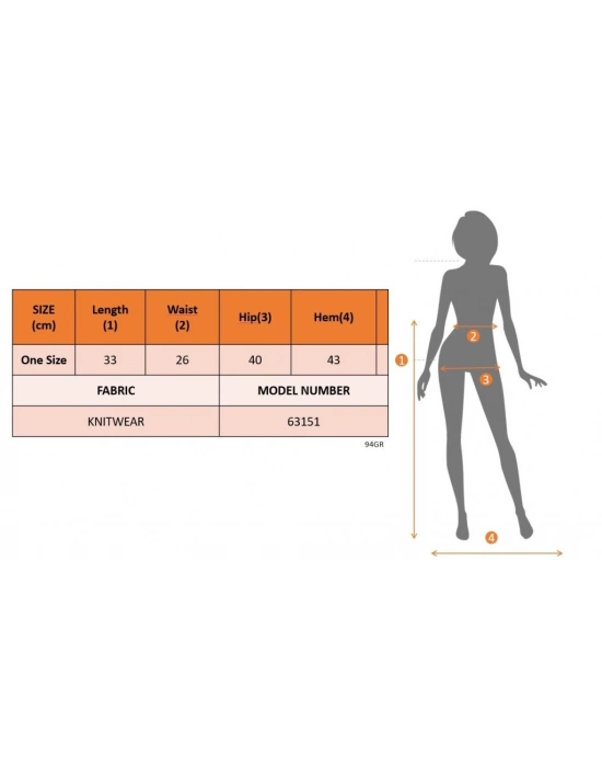Kadın Bağcıklı Mini Triko Etek
