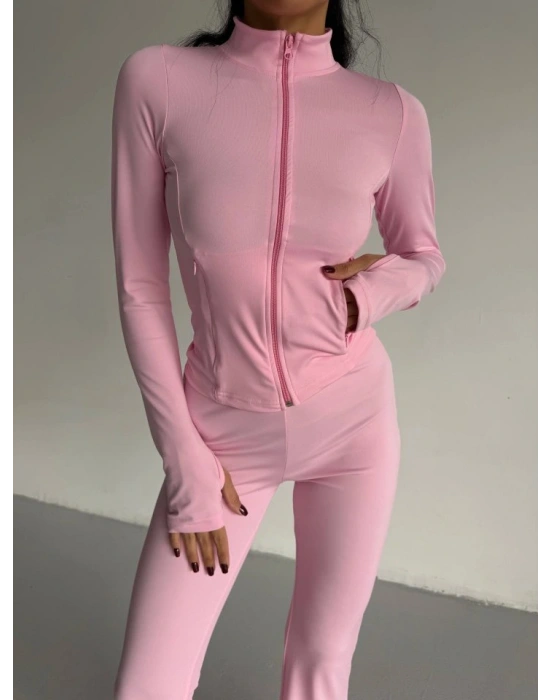 Kadın Balıkçı Yaka Cep Detaylı Ceket Ve Ispanyol Paça por Ikili Takım