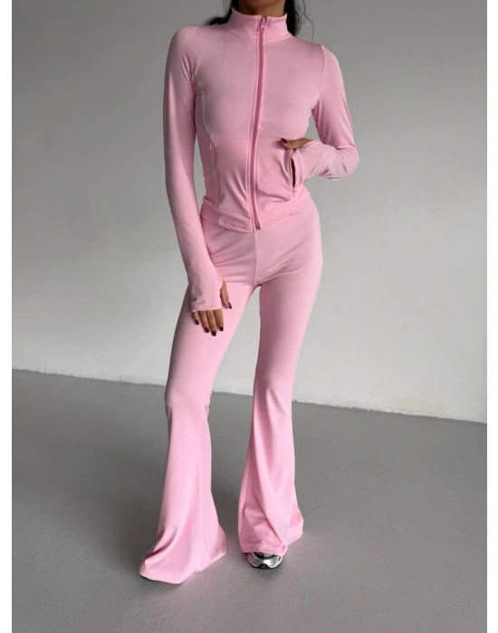 Kadın Balıkçı Yaka Cep Detaylı Ceket Ve Ispanyol Paça por Ikili Takım