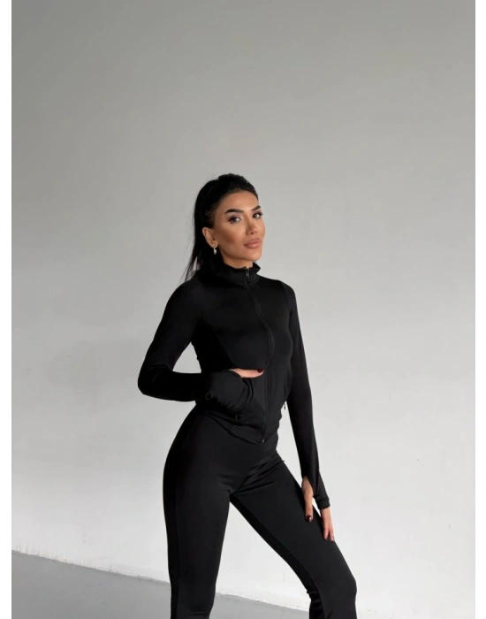 Kadın Balıkçı Yaka Cep Detaylı Ceket Ve Ispanyol Paça por Ikili Takım