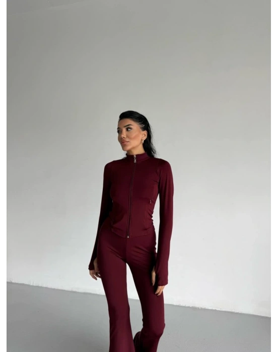 Kadın Balıkçı Yaka Cep Detaylı Ceket Ve Ispanyol Paça por Ikili Takım