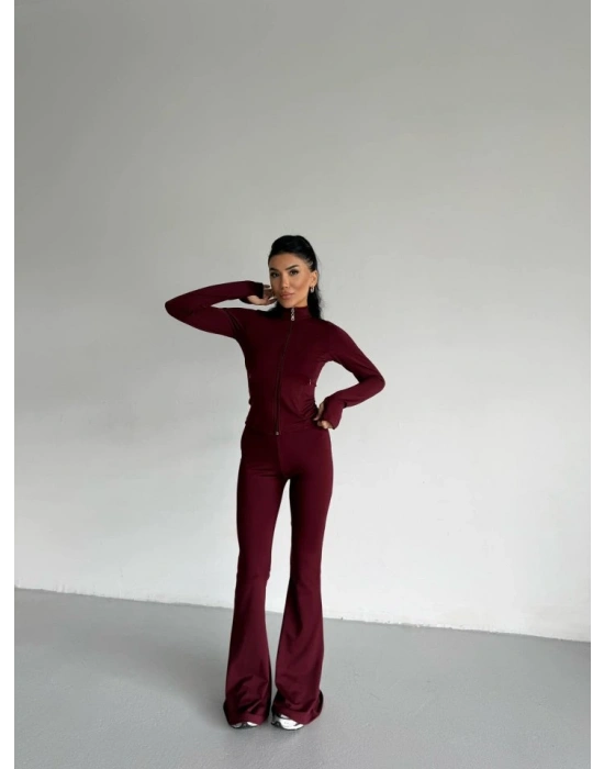 Kadın Balıkçı Yaka Cep Detaylı Ceket Ve Ispanyol Paça por Ikili Takım