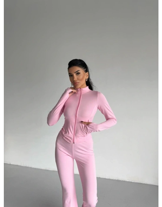 Kadın Balıkçı Yaka Cep Detaylı Ceket Ve Ispanyol Paça por Ikili Takım