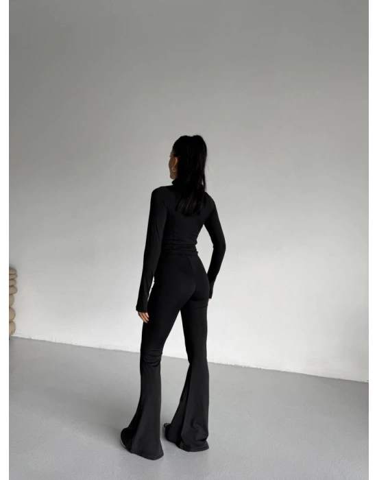 Kadın Balıkçı Yaka Cep Detaylı Ceket Ve Ispanyol Paça por Ikili Takım