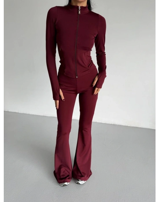 Kadın Balıkçı Yaka Cep Detaylı Ceket Ve Ispanyol Paça por Ikili Takım