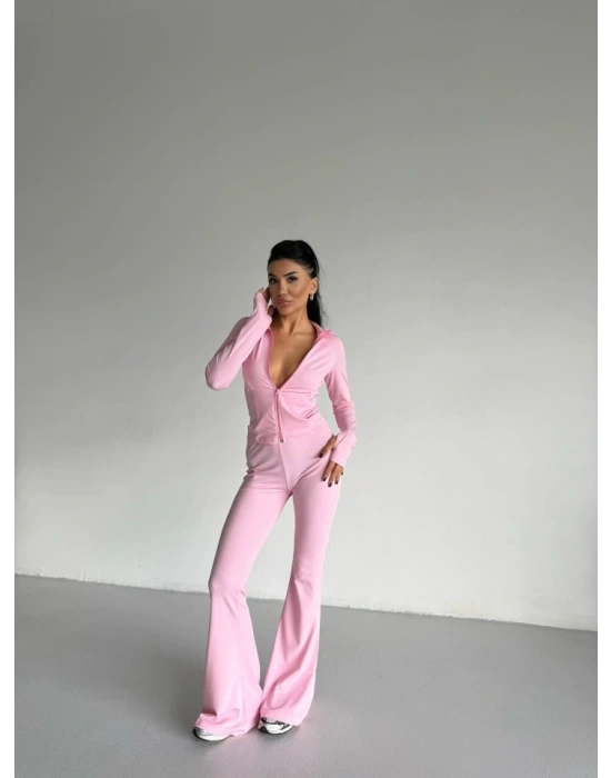 Kadın Balıkçı Yaka Cep Detaylı Ceket Ve Ispanyol Paça por Ikili Takım