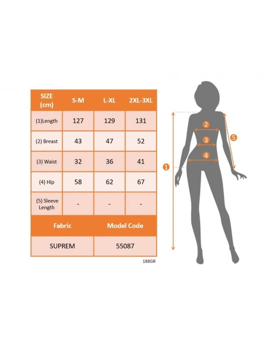 Kadın Beli Gipeli Etnik Desen Sıfır Kol Süprem Elbise