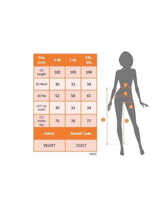 Kadın Beli Lastikli Yüksek Bel Cep Detay Kadife Pantolon