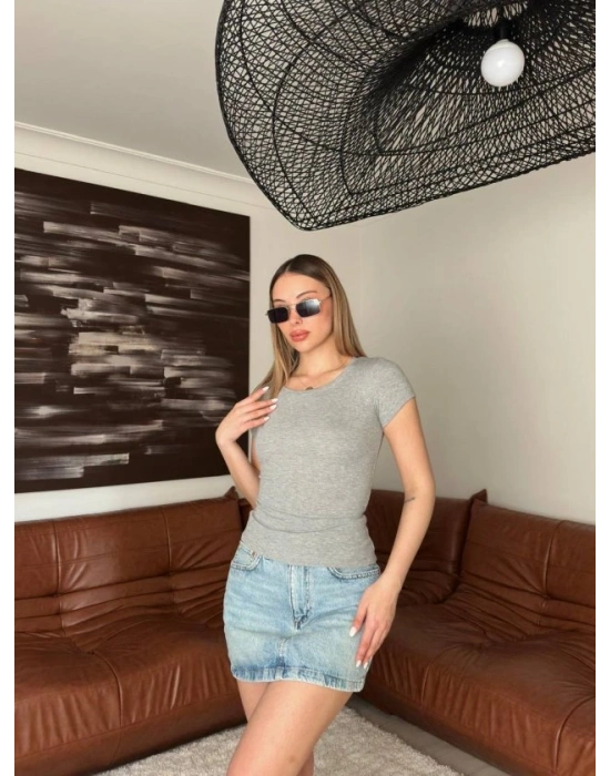 Kadın Bisiklet Yaka Bluz