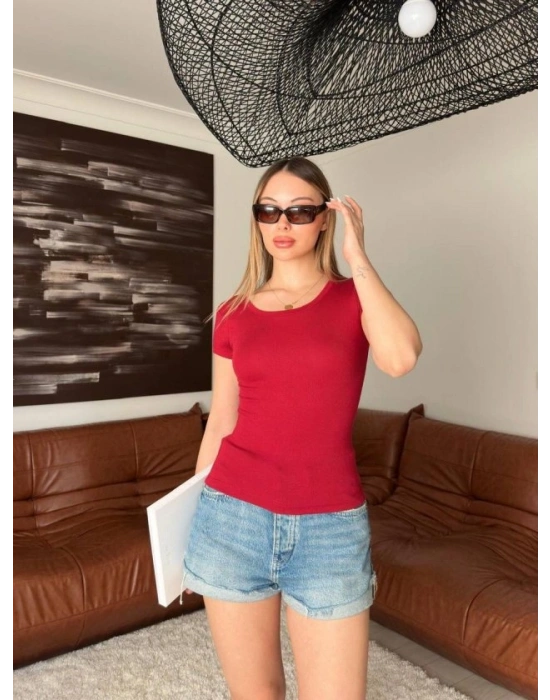 Kadın Bisiklet Yaka Bluz