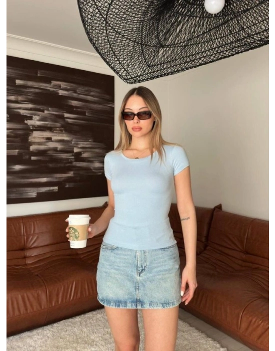 Kadın Bisiklet Yaka Bluz