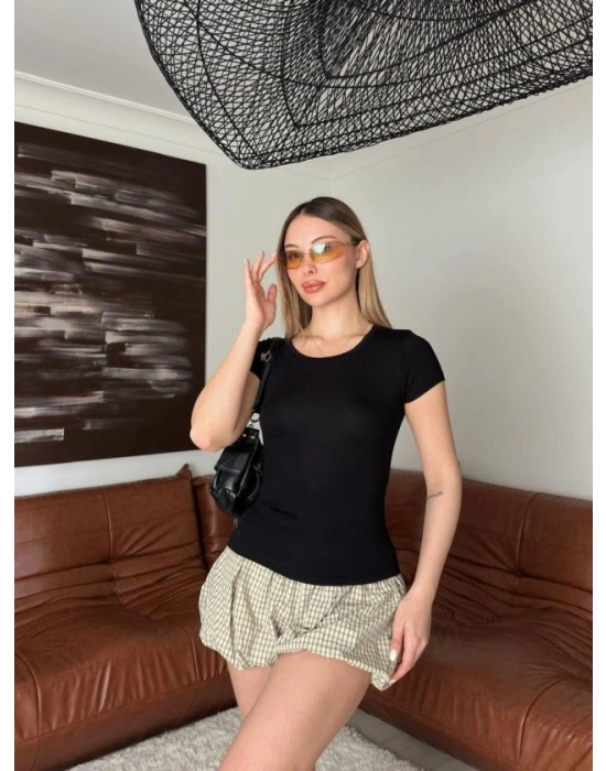 Kadın Bisiklet Yaka Bluz