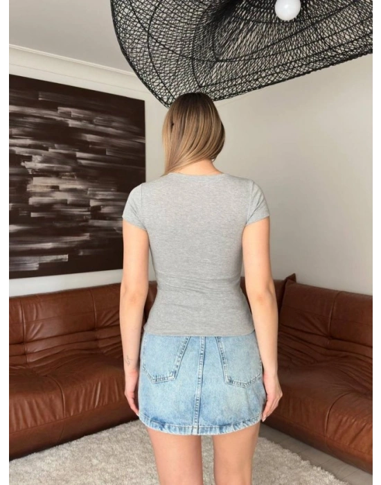 Kadın Bisiklet Yaka Bluz