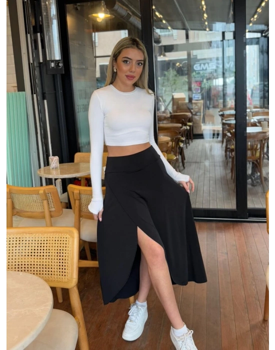 Kadın Cep Detay Taytlı Sandy Etek