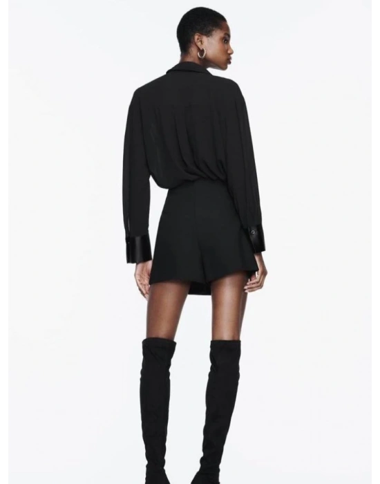 Kadın Cep Ve Manşet Detay Fırsat ürün Gömlek