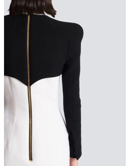 Kadın çift Renk Cep Ve Sarı Düğme Detay Fırsat ürün ini Ceket Elbise