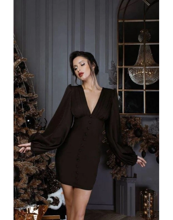 Kadın Derin Göğüs Ve ırt Dekolteli Fırsat ürün Mini Elbise