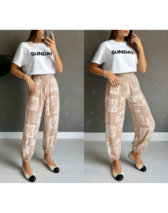 Kadın Desenli Süprem Pantolon