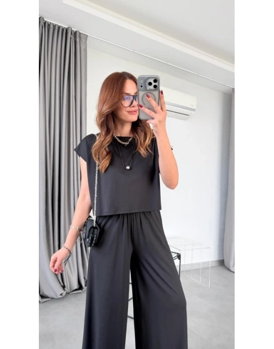 Kadın Drapeli Korse Detay odal Kumaş Ikili Takim