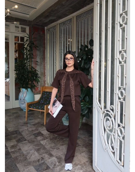 Kadın eopar Detay Bağlamalı Takım