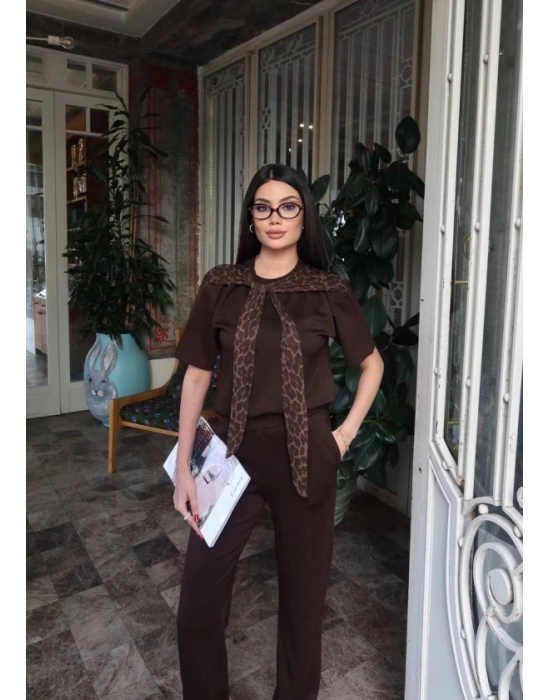 Kadın eopar Detay Bağlamalı Takım