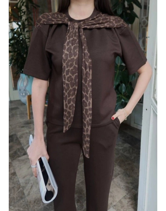 Kadın eopar Detay Bağlamalı Takım