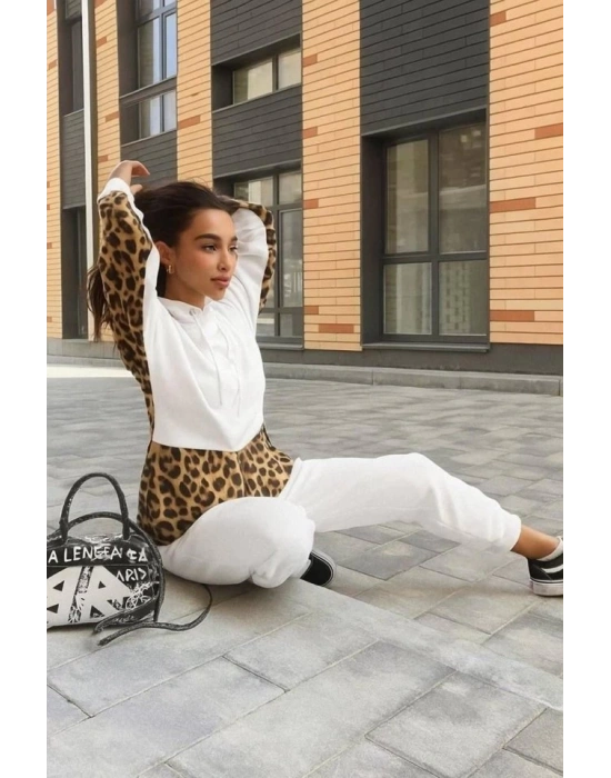 Kadın eopar Ve Gömlek Detay weat Ve Pantolon Kili Takım