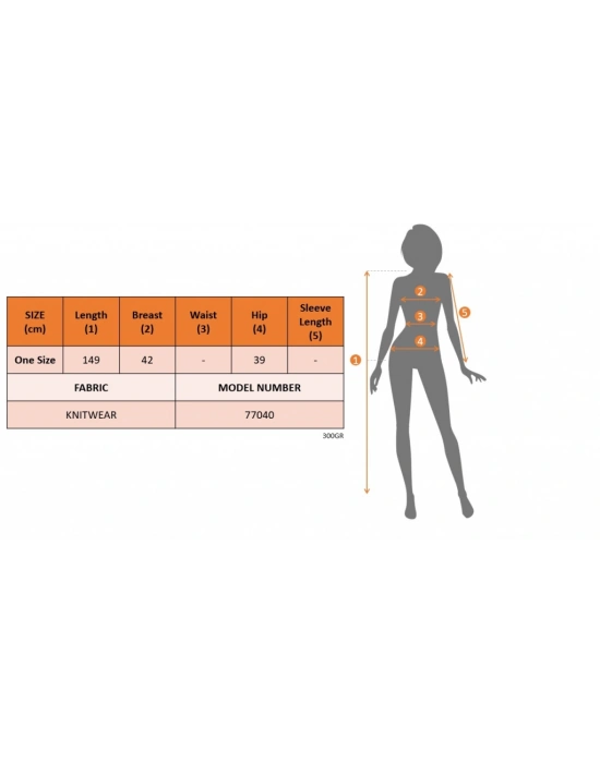 Kadın Göğüs Dekolteli Derin Yırtmaçlı Triko Pareo