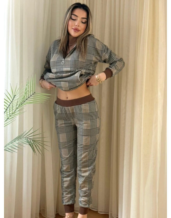 Kadın Iki Iplik Kumaş Fermuar Detay Kapüşonlu Ikili Takım