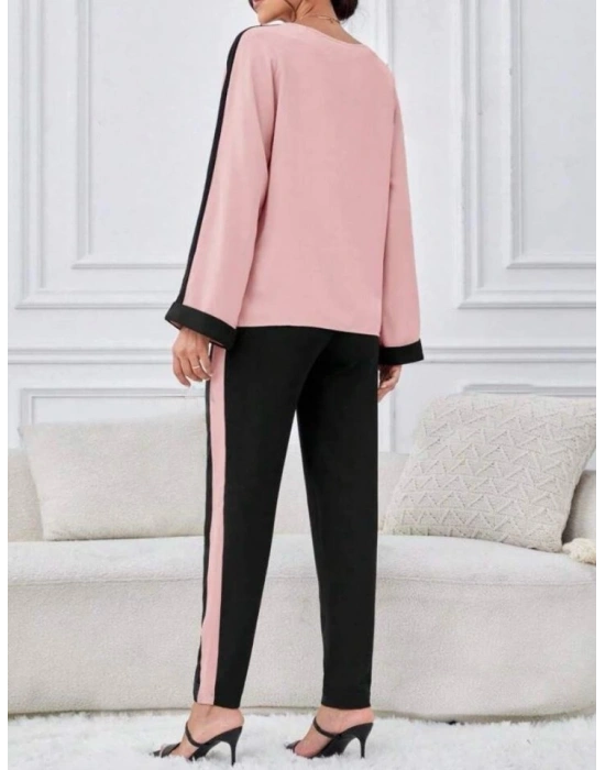 Kadın Iki Iplik şerit Detaylı Ikili Takım