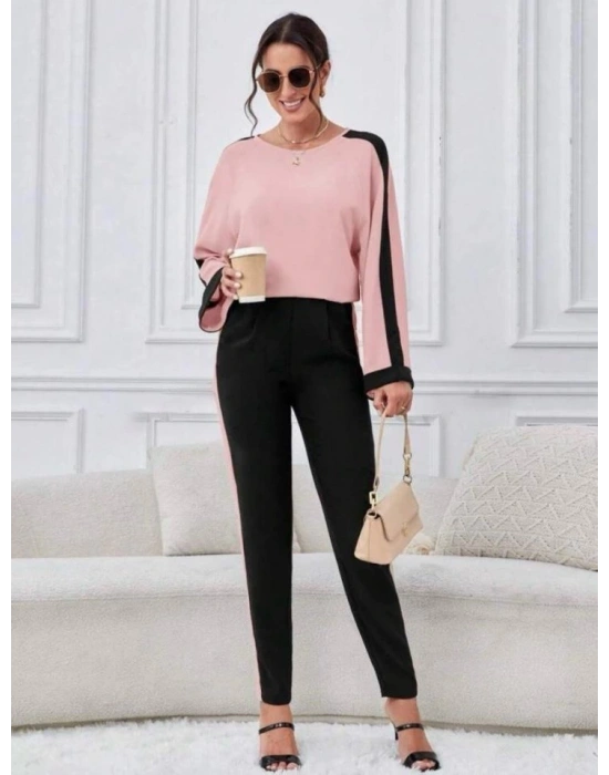 Kadın Iki Iplik şerit Detaylı Ikili Takım