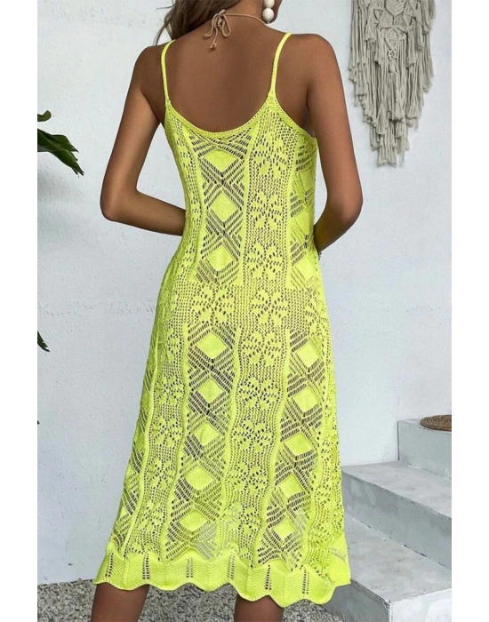 Kadın Ince Askılı Triko Elbise