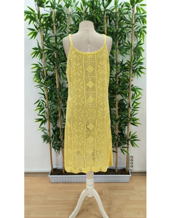 Kadın Ince Askılı Triko Elbise