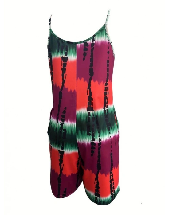 Kadın Ip Askılı Yuvarlak Yaka Cepli Kısa şort Süprem Takım