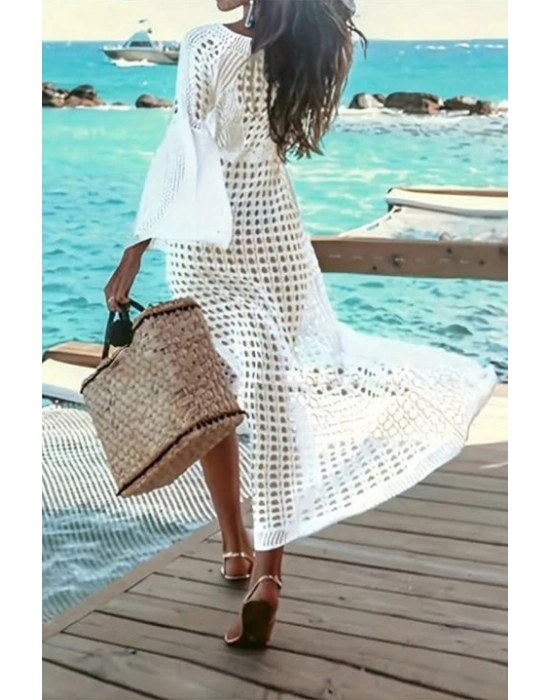 Kadın Ispanyol Kollu Triko Tam Boy Pareo