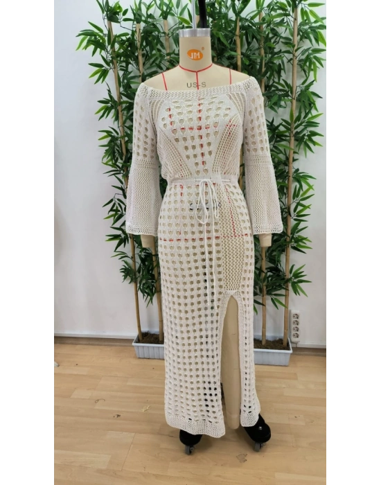 Kadın Ispanyol Kollu Triko Tam Boy Pareo