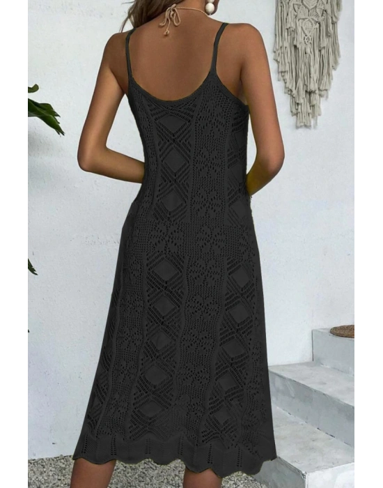 Kadın Kalın Askılı Triko Elbise